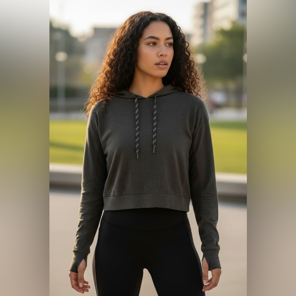 FLX Black Hooded Longsleeve
